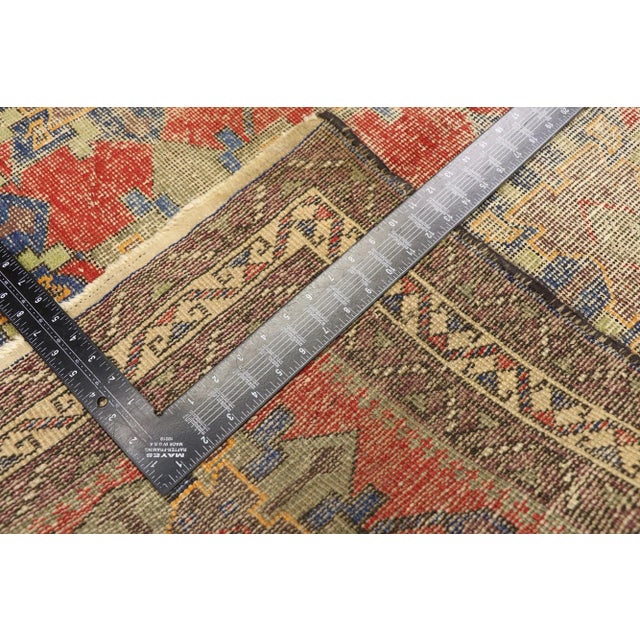 Early 20th Century Antique Persian Karabakh Rug - 03'08 X 05'01 For Sale - Image 5 of 9