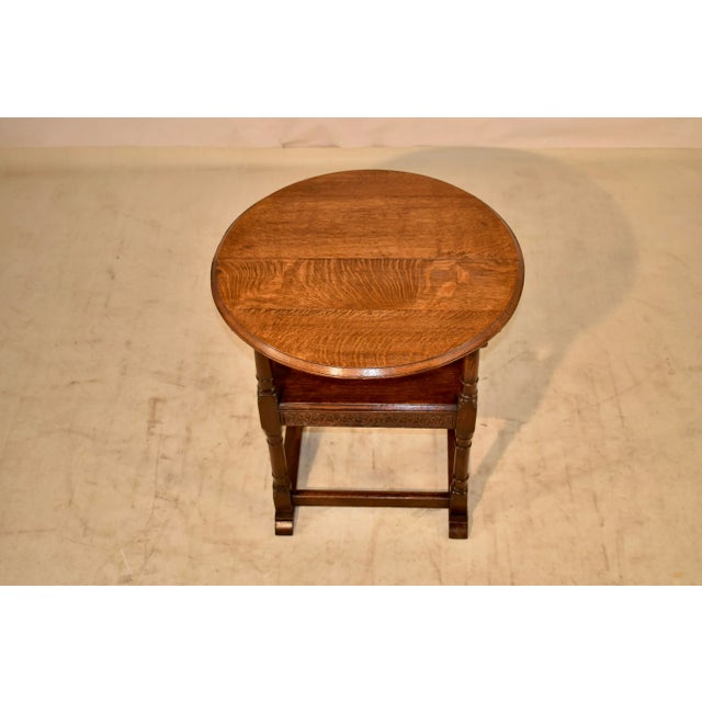 Late 19th Century Monk's Convertible Seat and Side Table For Sale - Image 10 of 13