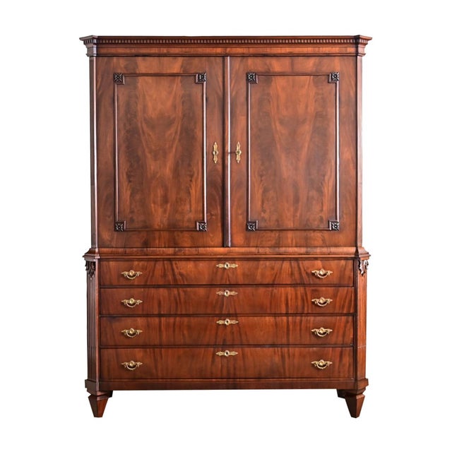 18th Century Dutch Louis XVI Style Mahogany Cabinet For Sale - Image 4 of 12