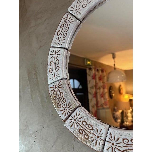 Ceramic Mirror, 1960 For Sale - Image 3 of 7