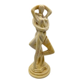Mid-Century Modern Abstract Marble/Alabaster Lovers Sculpture For Sale