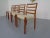 1960s Danish Teak & Wool 85 Dining Chairs by Niels Otto Møller for J.L. Møllers, 1960s, Set of 4 For Sale - Image 5 of 15