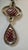 Vintage Large Pendant 40Ct Natural Ruby No Heat & Black & White Diamond 18KWG For Sale - Image 18 of 18