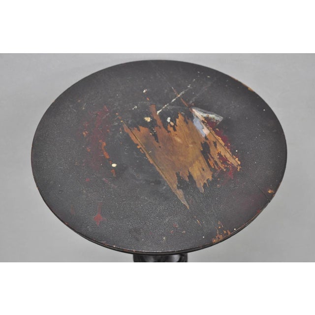 Early 20th Century Antique French Renaissance Maiden Bust Column Mahogany Pedestal Plant Stand For Sale - Image 5 of 13