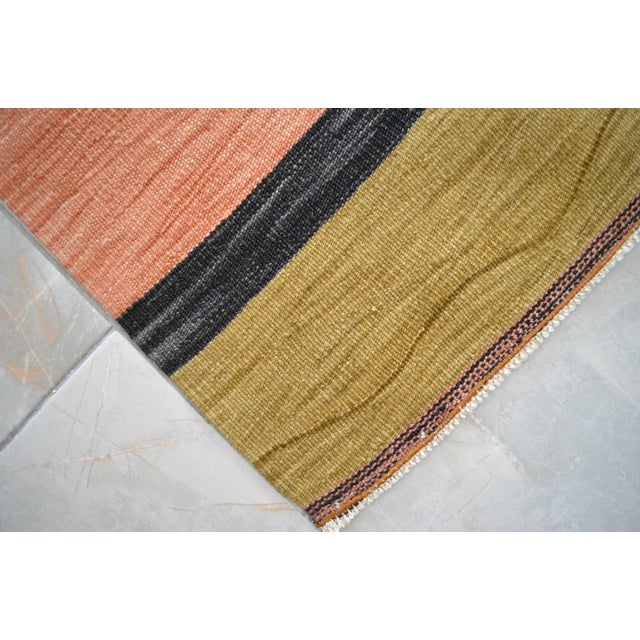 Paul Klee Silence of the Angel Inspired Rug Hand Woven Kilim Rug - 3′10″ × 5′3″ For Sale - Image 13 of 18