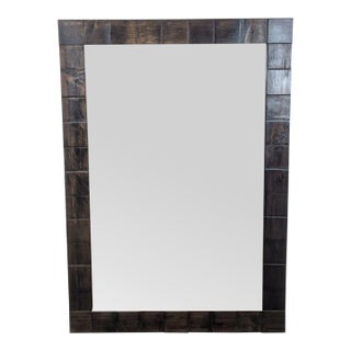Wood Framed Floor Mirror For Sale