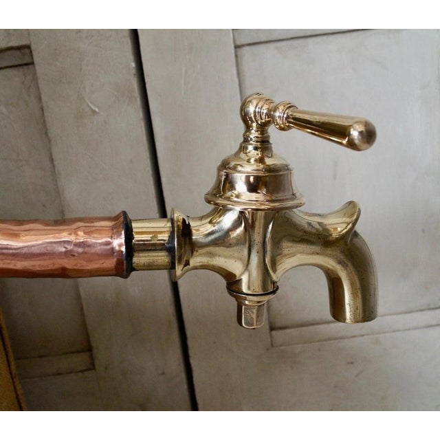 Antique French Brass and Copper Wine Still, 1880 For Sale - Image 3 of 12
