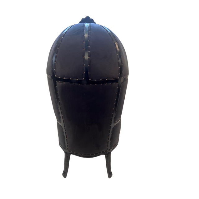 Wood 1990s Handmade Balloon, Porter, Canopy Chair For Sale - Image 7 of 10