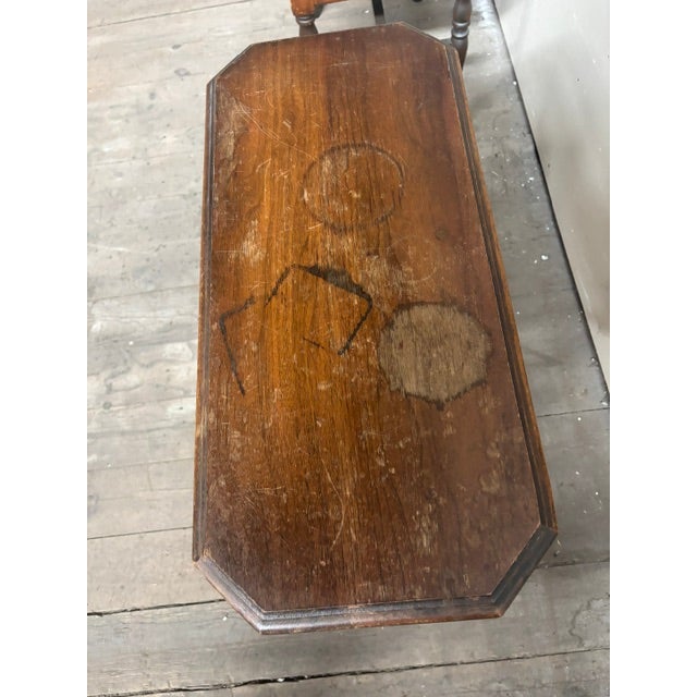 Wood Early 20th Century Fratino Style Walnut Console Table For Sale - Image 7 of 7