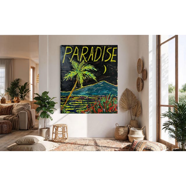 This is the fourth and most ambitious Paradise painting in this series. The series began in 2022 and has continued to...