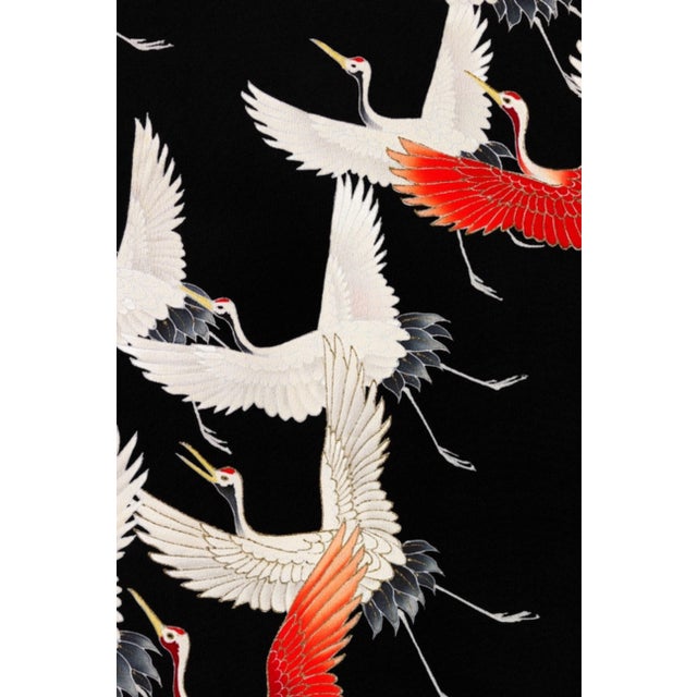 Hollywood Regency Flying Cranes, Vintage Art Print Reproduction, 32" X 48" For Sale - Image 3 of 8
