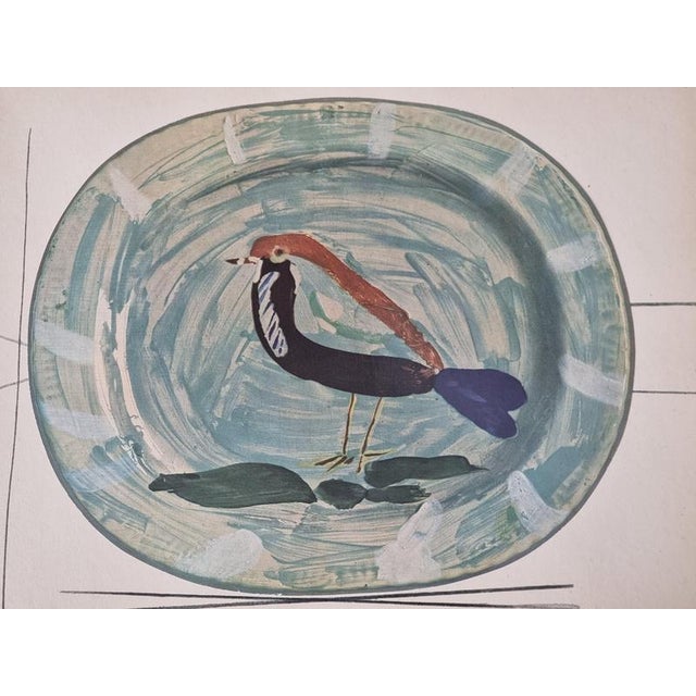 1950s Print Depicting Pablo Picasso Vallauris Plate with Bird from Albert Skira, Mid-20th Century For Sale - Image 5 of 7