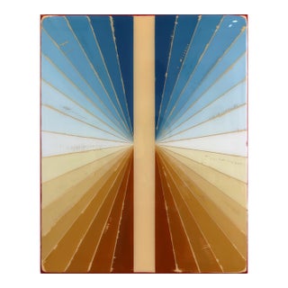 Wiggle Room 38 - Original Mid-Century Modern Color Field Resin Mixed Media Wall Art For Sale