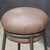 Leather and Lacquered Metal Grasso Stool in Brown by Stephen Burks For Sale - Image 6 of 14
