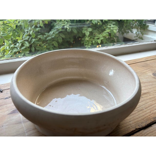 Vintage Nemadji Pottery Marbled Art Pottery Bowl in Earth Tones For Sale - Image 9 of 12