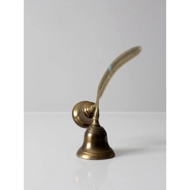 Vintage English Brass Double Bell For Sale - Image 9 of 13