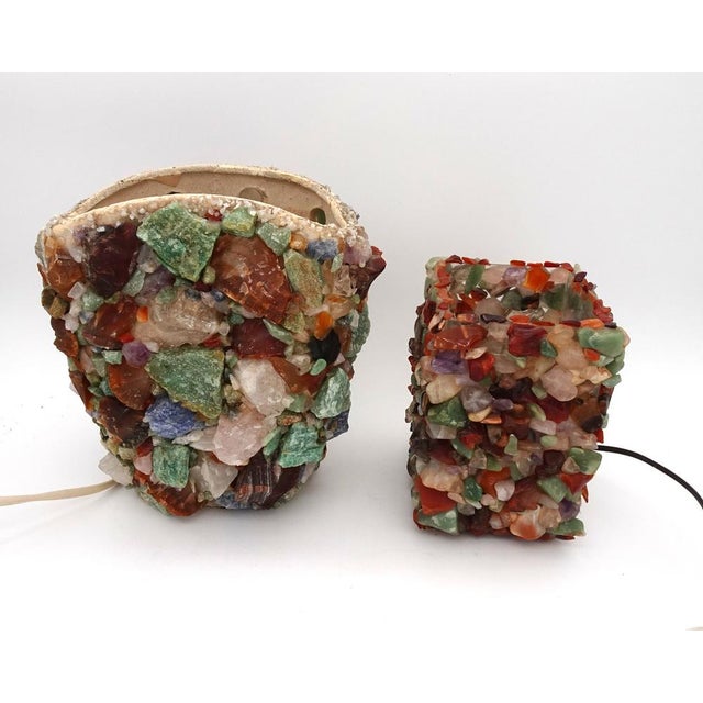 1950s Vintage Brutalist Table Lamp, 1950s, Set of 2 For Sale - Image 5 of 17