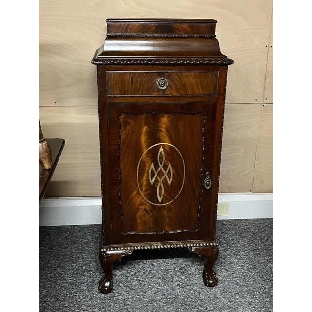Edwardian Mahogany Wine Cabinet Celleratte For Sale - Image 13 of 15
