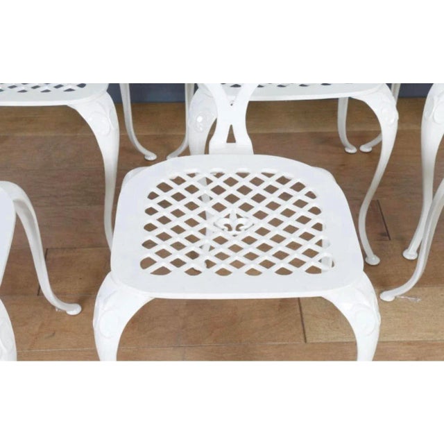 Thinline Cast Iron Vintage Patio Table & 8 Chairs Chairish