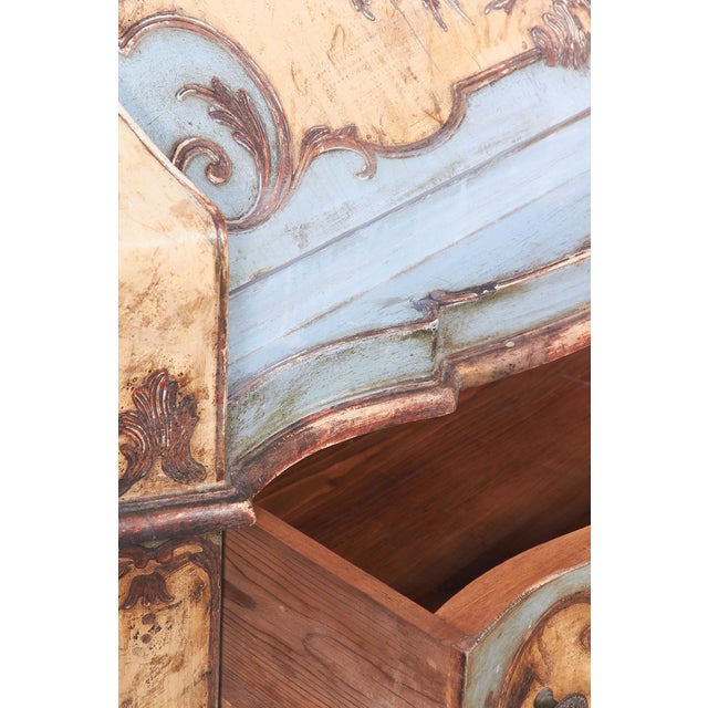 Blue Venetian Lacquered Furniture, Italy, 1950s For Sale - Image 8 of 18