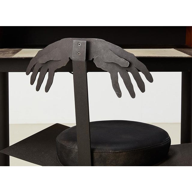 Entremanos Desk & Chair attributed to Artist and Architect Andres Nagel for Akaba, Spain, 1988, Set of 2 For Sale - Image 12 of 13