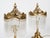 1950s Vintage Spanish Brass & Glass Tube "Waterfall" Table Lamps – Expertly Restored - a Pair For Sale - Image 5 of 10