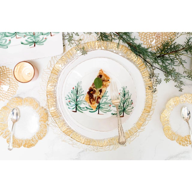 VIETRI VIETRI Lastra Holiday Four-Piece Place Setting For Sale - Image 4 of 12