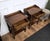 Brown Mid-Century Modern Italian Carved Wood Bedside Tables, 1950s, Set of 2 For Sale - Image 8 of 11