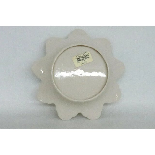 Lenox USA Meridian Petal Ivory Porcelain Candy Dish For Sale - Image 9 of 11