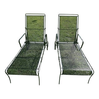 1990s Wrought Iron Loungers - Set of 2 For Sale