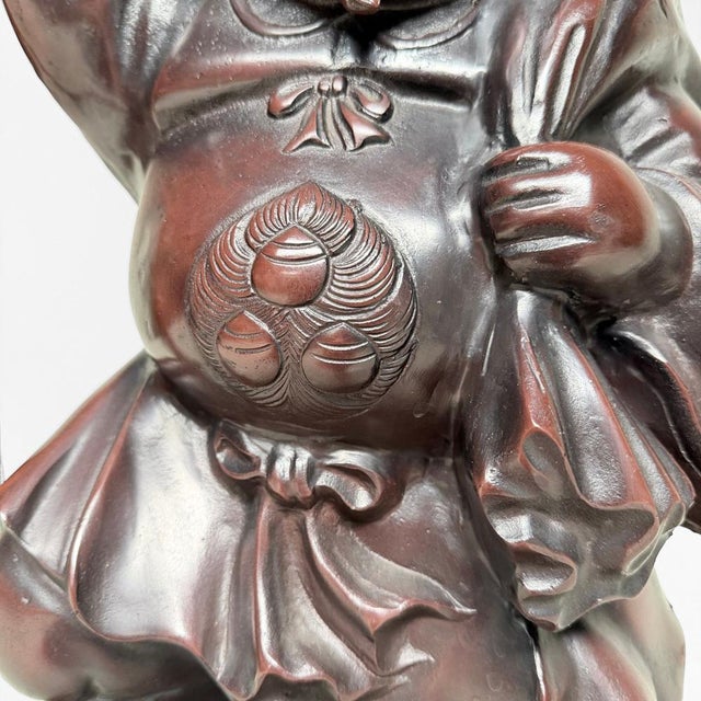 Mid-Century Modern Large Japanese Daikoku Statue, 1950s For Sale - Image 3 of 13