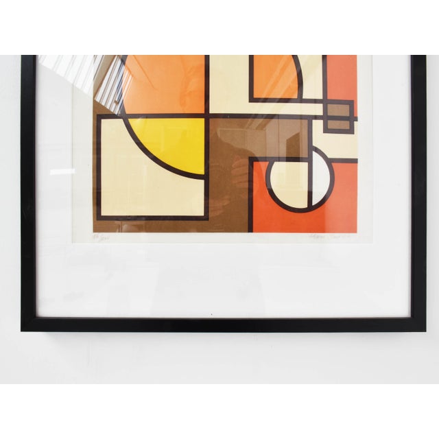 Mario Radice, Composition, 1970, Serigraph, in Flawless conditions. Designed 1970 to 1979 This piece has an attribution...