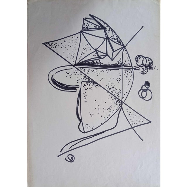 Ferdinando Meccani (1937 - 2018), work on paper, 1969. In the late 1960s, Ferdinando created several works of art using...