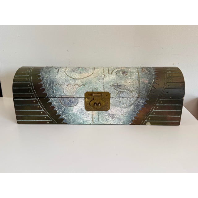 1980's Studio Made Decorative Box For Sale In Miami - Image 6 of 7