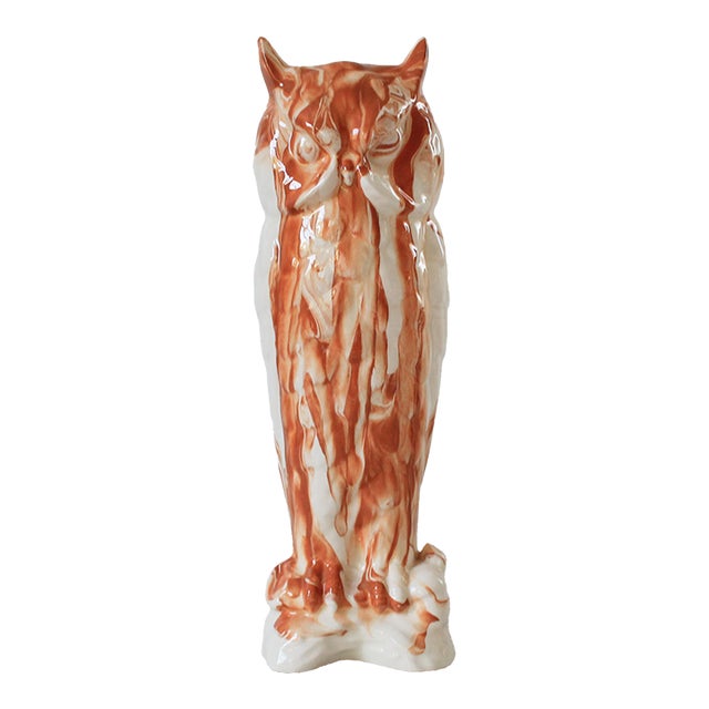 Vintage Black Hills Clay Pottery Owl For Sale