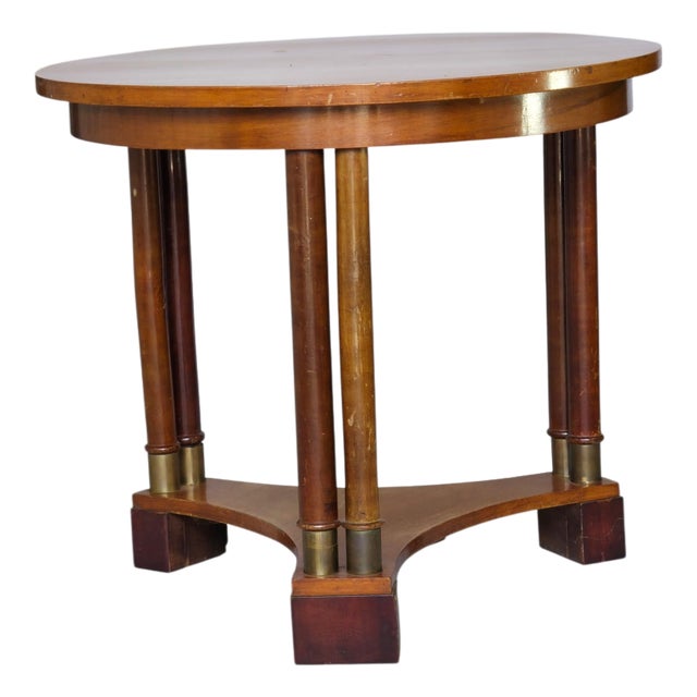 Antique Empire Guéridon with Brass Fittings, France, 1820s For Sale