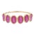 Ruby Half Eternity Band in 18 Karat Yellow Gold Size 5 For Sale
