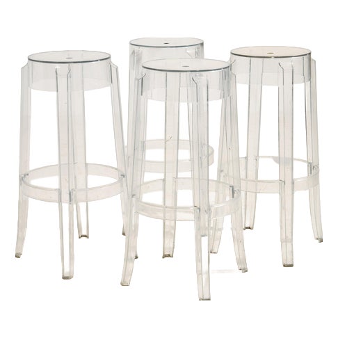 Charles Ghost Bar Stool by Philippe Starck for Kartell, 2000s For Sale
