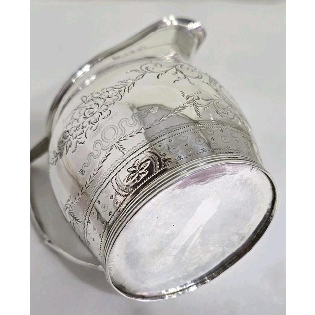 Cream Antique George III Sterling Silver Cream Jug from Godbehere, Wigan & Boult, 1801 For Sale - Image 8 of 18