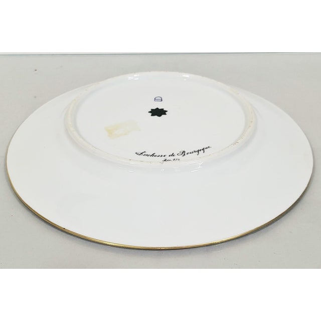 19th C Austrian Royal Vienna Porcelain Portrait Plate of Duchesse De Bourgogne by Wagner For Sale - Image 11 of 13