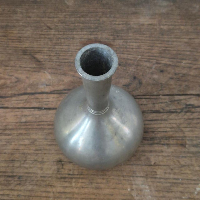 1930s Swedish Funkis Vase in Pewter, 1937 For Sale - Image 5 of 9