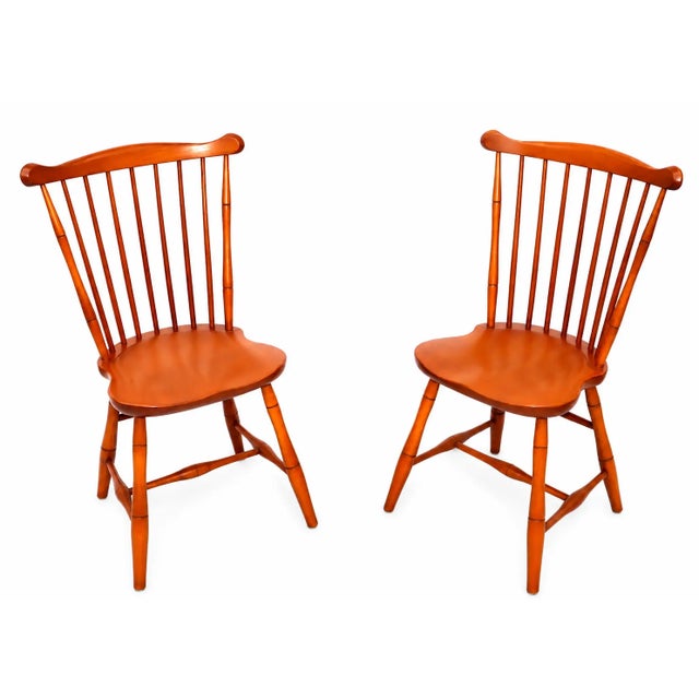 L. & J.G. Stickley, Inc. Authentic Stickley Sold Wood 6 Spindle-Back Windsor Chairs For Sale - Image 4 of 13