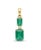 Modern Natural 2.86Carat Emerald & 0.07Carat Diamond Pendant in 14 Karat Gold For Sale - Image 3 of 8