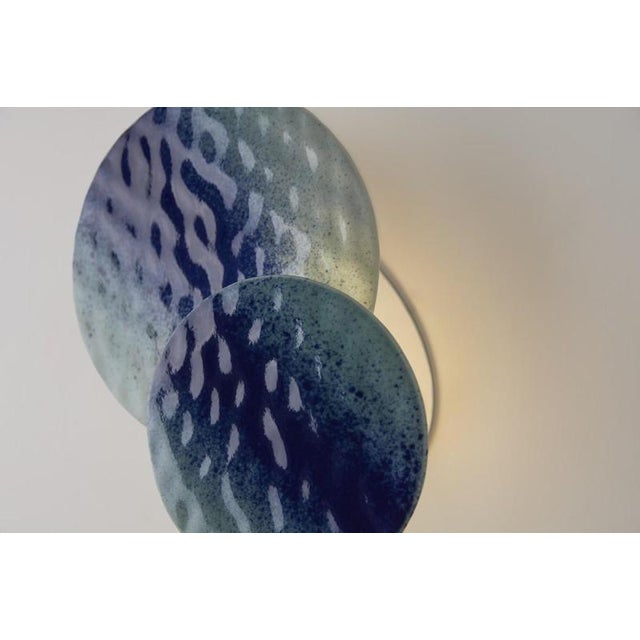 Contemporary Multiple Liquid Ceramic Wall Lamp by Jennifer Midoz For Sale - Image 3 of 8