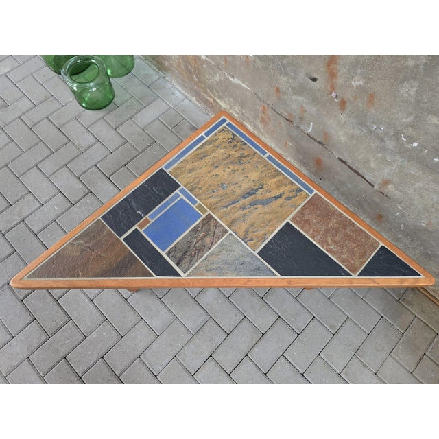 This stunning table has been designed and made during the 1970's by well known ceramist Lisbeth Sallingboe at Jelling...