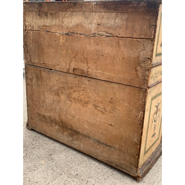 Wood 18th Century Italian Painted Secretary Desk For Sale - Image 7 of 9