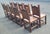 1970s Fabulous Set of 10 Spanish Misssion Leather Seat Dining Chairs For Sale - Image 9 of 12