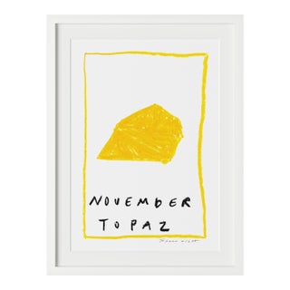 November Topaz Birthstone Print by Tatiana Alida For Sale