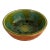 Colorful Vintage Art Pottery Bowl Flower Motif For Sale