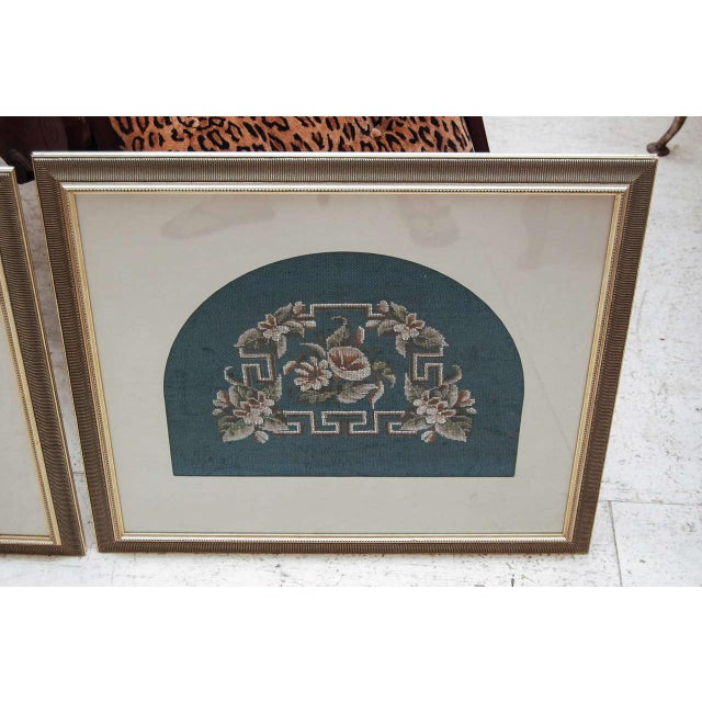 Victorian Mid 19th Century Pair of Framed Victorian Beadwork For Sale - Image 3 of 6